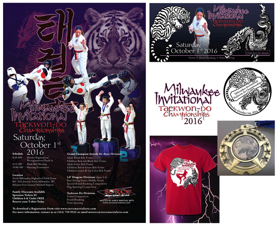 2016 Tournament Package - 11" x 17" Poster, Web Graphics, Updated Logo, T-shirt Graphics, Medal